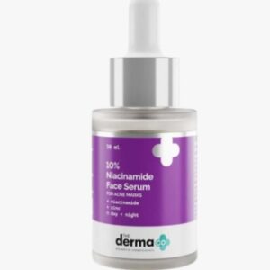 The Derma Co 10% Niacinamide Face Serum with 2% Zinc Fades Acne Marks | Fights Acne | Controls Oil Production | Reduces Dark Spots|  (30 ml)